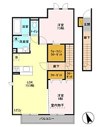 間取図画像 2LDK