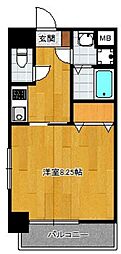 バレンシア 1Kの間取図画像