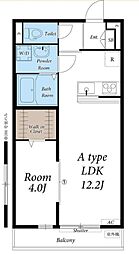 リブリ・Northerly 1LDKの間取図画像