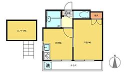 トランスパックビル中野中央 1DKの間取図画像