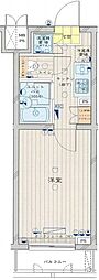 ルーブル中野弥生町 2階1Kの間取り