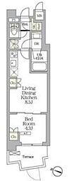 AIFLAT明大前 1LDKの間取図画像