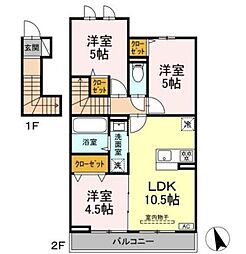 エクラン ウルー湘南N 3LDKの間取図画像