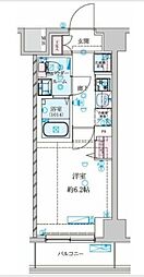 GENOVIA 南鳩ヶ谷 1Kの間取図画像