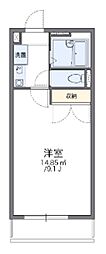レオパレス湘南21 1Kの間取図画像
