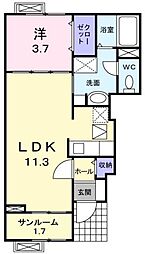 間取図画像 1LDK