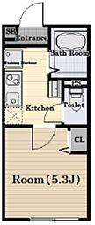 The Residence Nerima 1Kの間取図画像