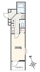 ビスタ保土ヶ谷 1Kの間取図画像
