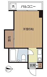 シティーコーポ大石 ワンルームの間取図画像