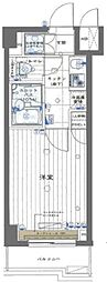 ルーブル蒲田南参番館 1階1Kの間取り