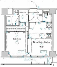 ラフィスタときわ台 1LDKの間取図画像
