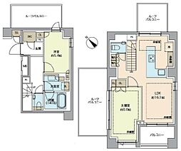 LEGASIS Daikanyama 6階2LDKの間取り