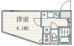 エスタシア南千住 1Kの間取図画像