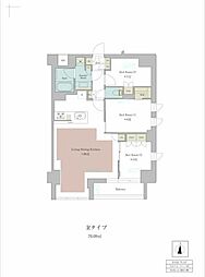 Ｂｒｉｌｌｉａ ｉｓｔ池尻大橋 6階3LDKの間取り
