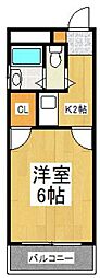 シティーホームズ中山 1Kの間取図画像