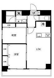 スカール千葉みなと 10階2LDKの間取り