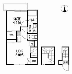 Ｌａｚｏ　ｓａｌｔｏ　ＫＯＩＷＡ（ラソサルトコイワ） 3階1LDKの間取り