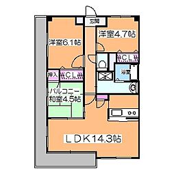 Osaka Metro御堂筋線 なかもず駅 徒歩7分の賃貸マンション 1階3LDKの間取り