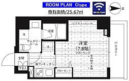 ステージファースト駒沢公園通り 1Kの間取図画像