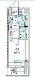 GENOVIA 南鳩ヶ谷 1Kの間取図画像