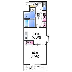 間取図画像 1DK
