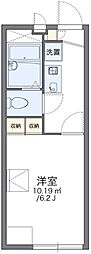 レオパレス三ッ沢上町 1Kの間取図画像