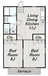 仲居ハイツIII 2階/-
