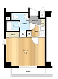 アプレシティ三ノ輪 4階1Kの間取り