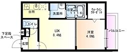 フジパレス新大阪サウス 1LDKの間取図画像