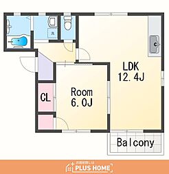 フォーレス有本 1LDKの間取図画像