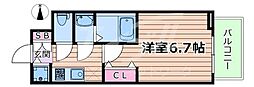 Osaka Metro谷町線 都島駅 徒歩8分の賃貸マンション 3階1Kの間取り
