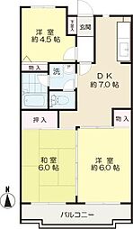 サンリバー6 2階/202