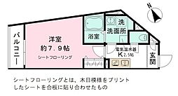 ＬＡＵＲＥＬ墨田 301 3階1Kの間取り