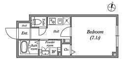 PASEO渋谷本町 1Kの間取図画像