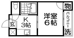 間取図画像 1K