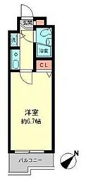 ジョイフル相模原 ワンルームの間取図画像
