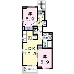 間取図画像 2LDK