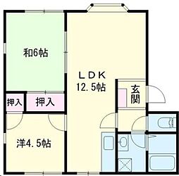 グリーン・シャトレA 2LDKの間取図画像