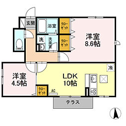間取図画像 2LDK
