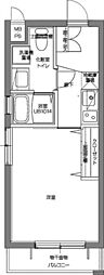 PatinaV代々木上原 1Kの間取図画像