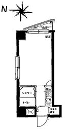 大塚ダイカンプラザ ワンルームの間取図画像