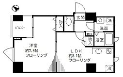 ユーガ千石 601 6階1LDKの間取り