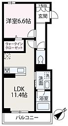Ｇｒａｎｚ志木本町 2階1LDKの間取り