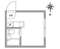 ライフピアロベリア ワンルームの間取図画像