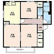 グッドライフ元町 D101 ｜ 新潟県新潟市江南区元町４丁目2-4（賃貸アパート3DK・1階・62.63㎡） その2