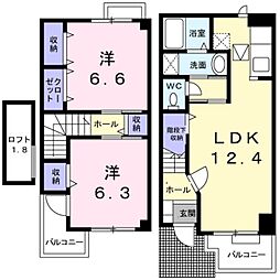 間取図画像 2LDK