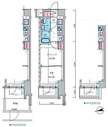 GALICIA中野新井薬師 1DKの間取図画像