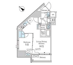 パークアクシス池袋パークフロント 1LDKの間取図画像