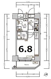 ＸＥＢＥＣ池上 5階1Kの間取り