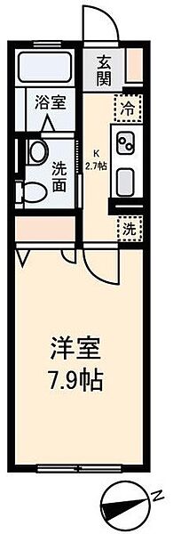 Bell fleur 101｜東京都西東京市北原町２丁目(賃貸アパート1K・1階・24.85㎡)の写真 その2